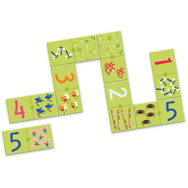 Juego de mesa para nios domin uno dos tres djeco peru