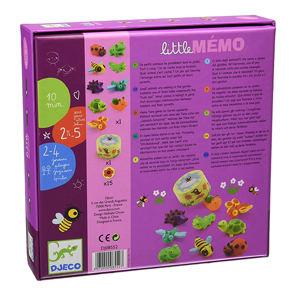 Juego de Memoria para niños Little Memo Djeco